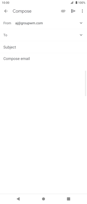 Press To and key in the first letters of the recipient's name.