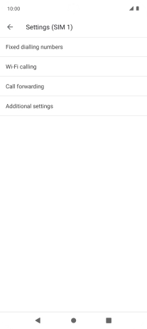 Press Additional settings.