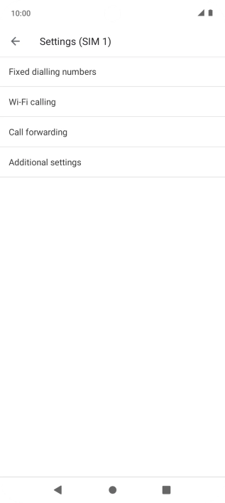 Press Additional settings.