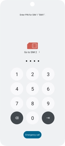 If you're asked to key in your PIN, do so and press the confirm icon.