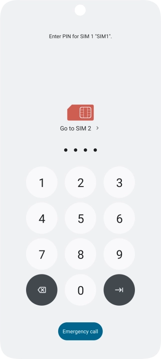 If you're asked to key in your PIN, do so and press the confirm icon.