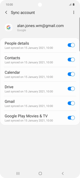 Press the Home key to return to the home screen.