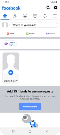 Press the text input field.