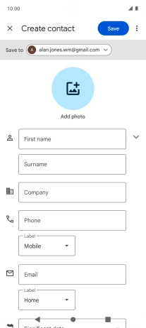 Press the drop down list next to 