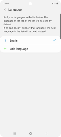 Press Add language.