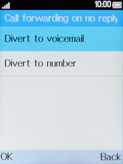 Select Divert to voicemail.