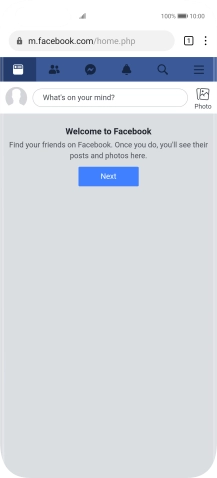You can now use Facebook on your phone.