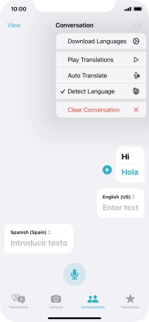 Press Clear Conversation.
