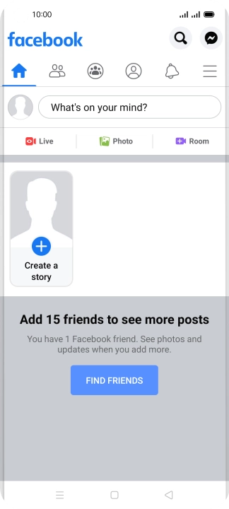 Press the text input field.
