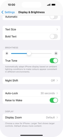 Press Auto-Lock.