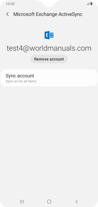 Press Remove account.