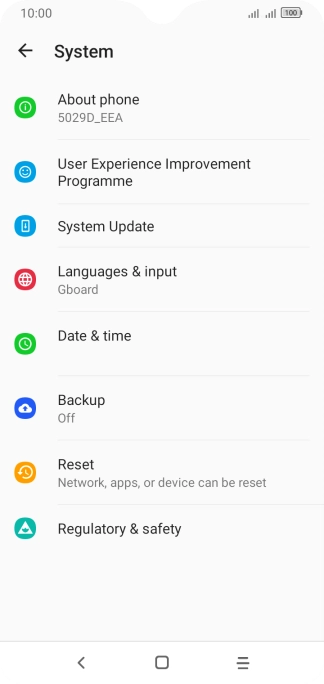 Press Reset.