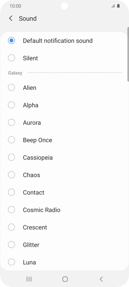 Press the required message tones to hear them.
