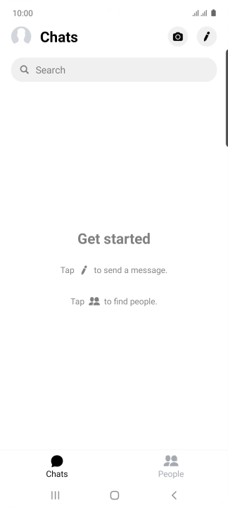 Press the search field and key in the first letters of the recipient's name.