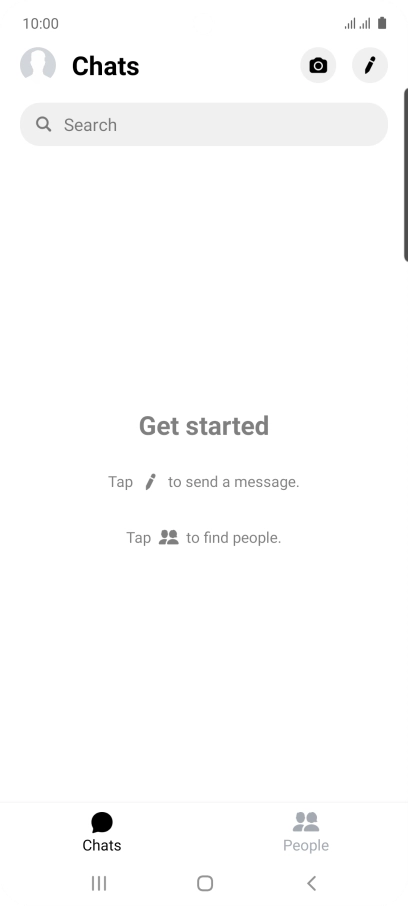 Press the search field and key in the first letters of the recipient's name.