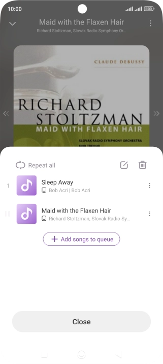 Press the add icon.