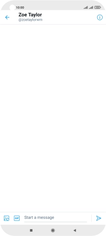 Press the text input field.