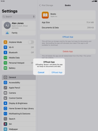 Press Offload App.
