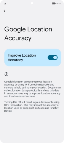 If you press the indicator next to 