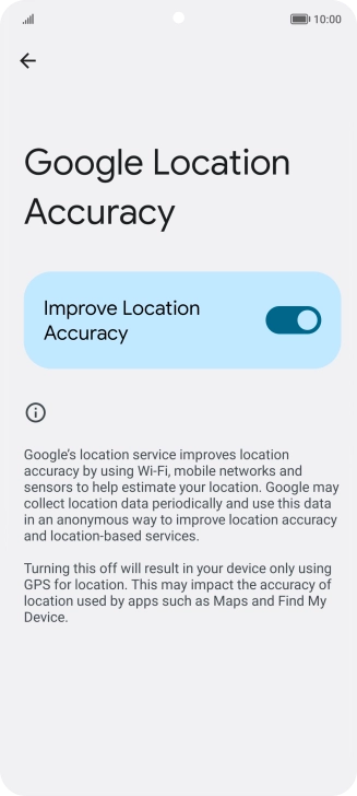 If you press the indicator next to 