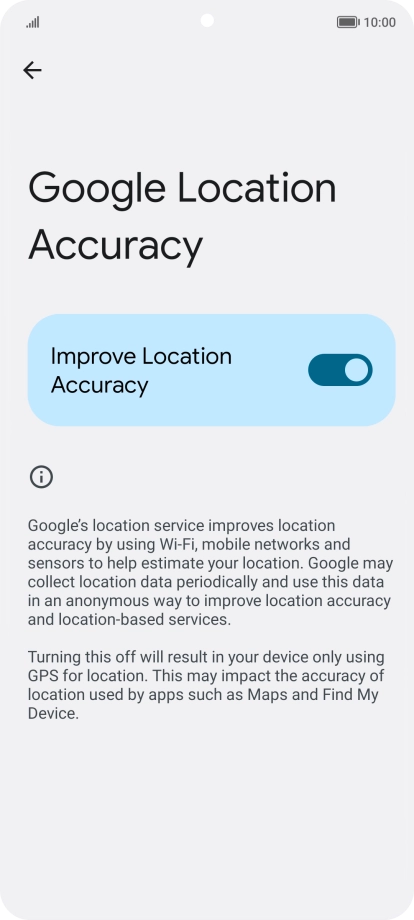 If you press the indicator next to 