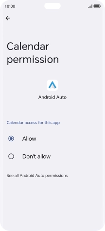 The app activity for the selected app is displayed.