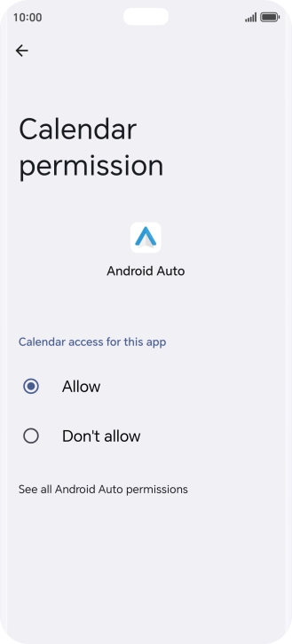 The app activity for the selected app is displayed.