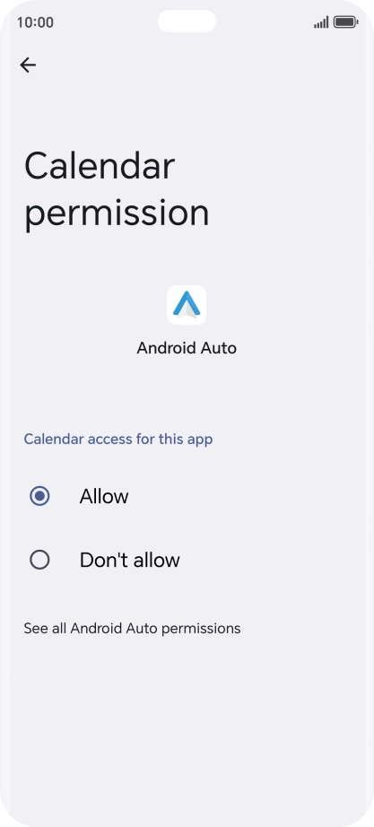 The app activity for the selected app is displayed.