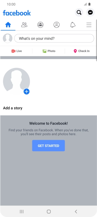 Press the text input field.