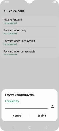 Key in +447836121121 and press Enable.