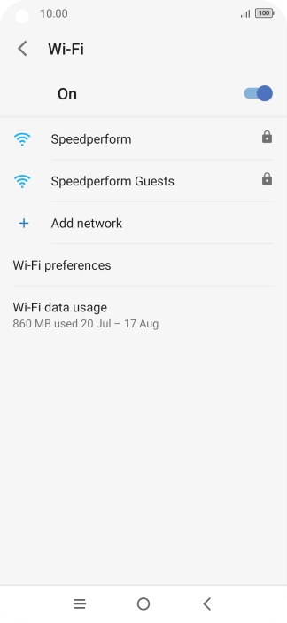 Press Wi-Fi preferences.