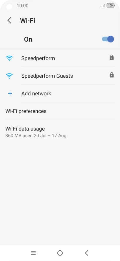 Press Wi-Fi preferences.