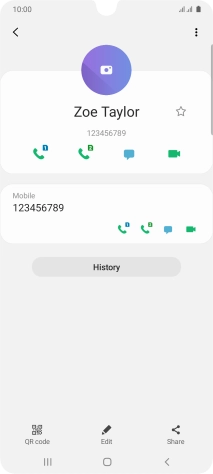 Press the Home key to return to the home screen.