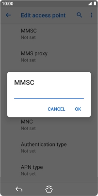 Key in http://mms.vodafone.co.uk/servlets/mms and press OK.