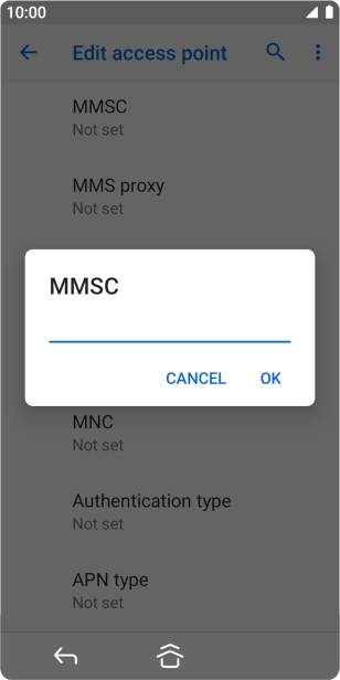 Key in http://mms.vodafone.co.uk/servlets/mms and press OK.
