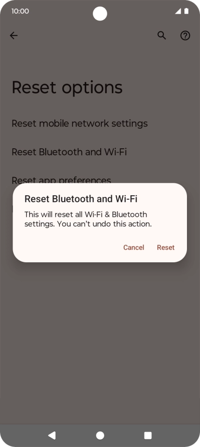 Press Reset.