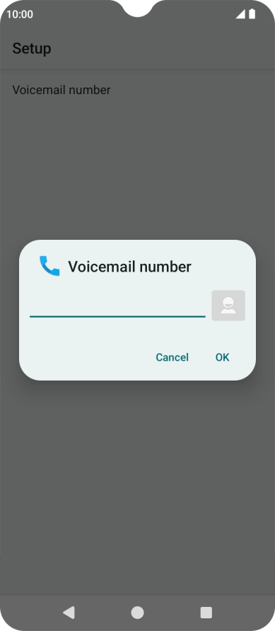 Key in +447836121121 and press OK.