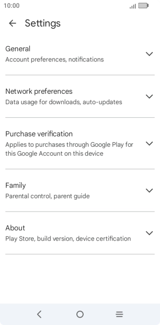 Press Network preferences.