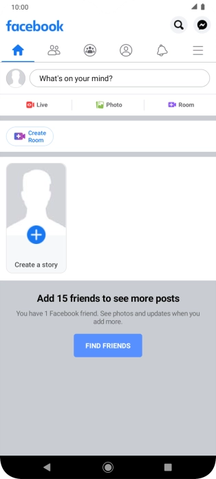 Press the text input field.