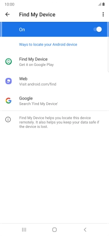 Press the Home key to return to the home screen.