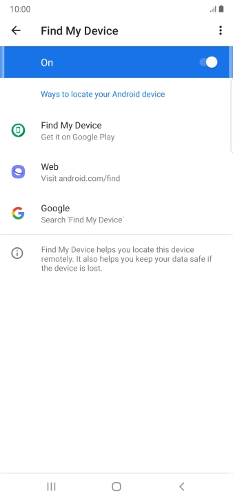 Press the Home key to return to the home screen.