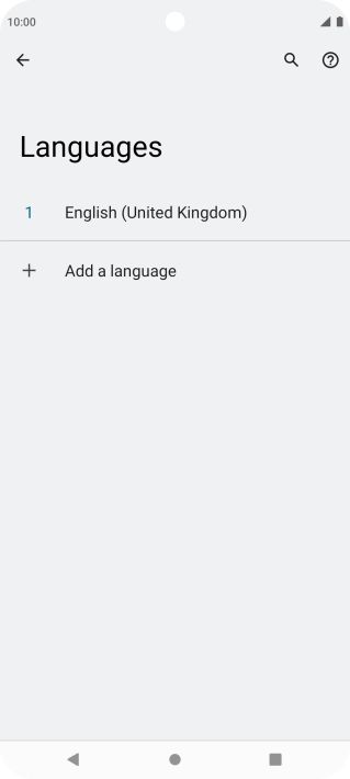 Press Add a language.