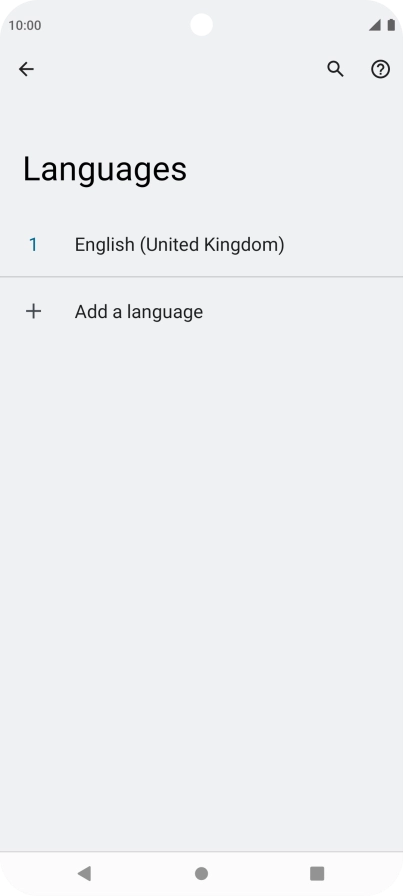 Press Add a language.