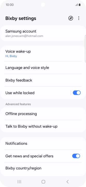 Press Voice wake-up and follow the instructions on the screen to turn automatic activation on or off.