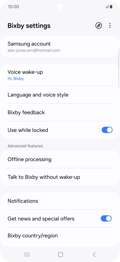 Press Voice wake-up and follow the instructions on the screen to turn automatic activation on or off.