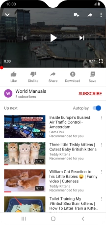 Press the Home key to return to the home screen.