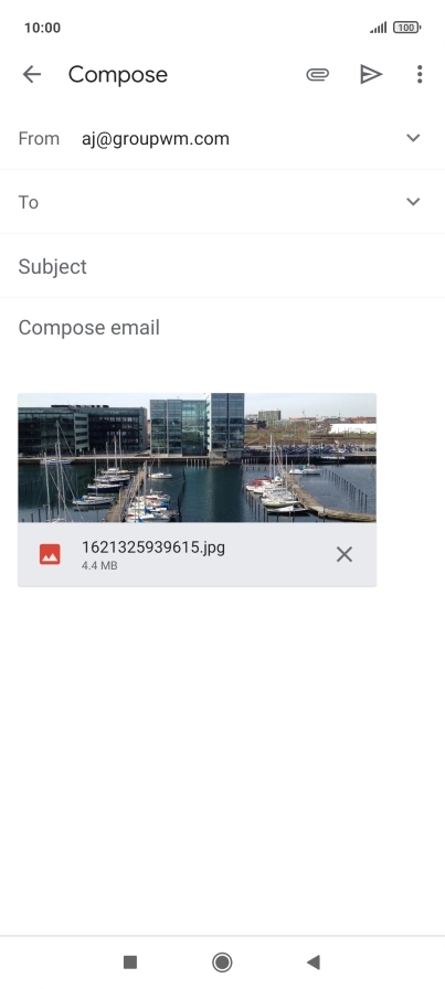 Press the field next to 