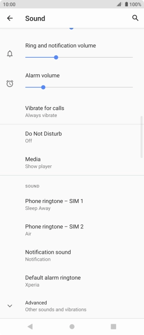 Press the Home key to return to the home screen.