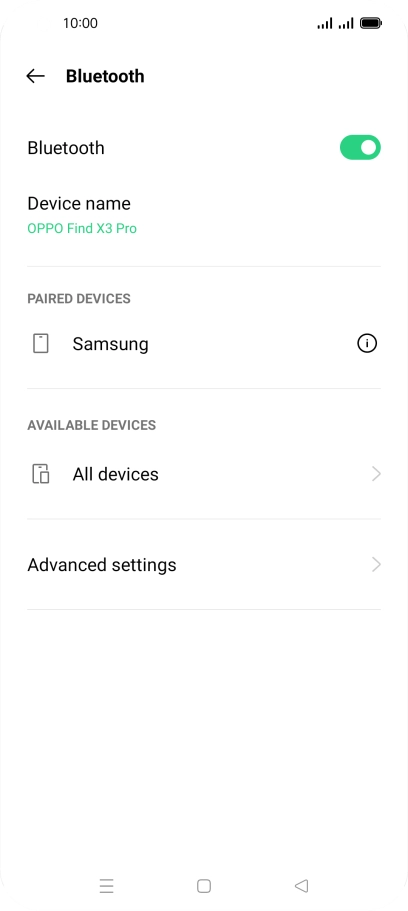 Press the Home key to return to the home screen.