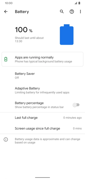 Press Battery Saver.